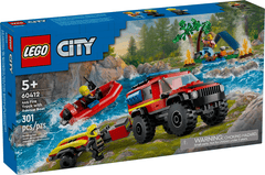 LEGO City  4x4 Fire Truck with Rescue Boat #60412