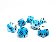 DICE 7 SWIRL CYAN