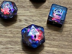 DICE 7 GLITTER BLUE/PURPLE
