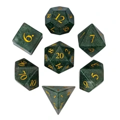 DICE 7 AGATE GLASS SEAWEED