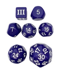 DICE 7 CIRCULAR PURPLE