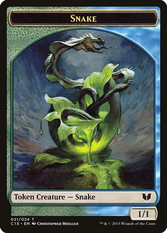 Snake Token 1/1 Blue Green (Set aléatoire)