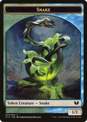 Snake Token 1/1 Blue Green (Set aléatoire)