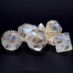 DICE 7 SWIRL WHITE