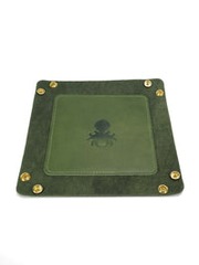TRAY KRAKEN LEATHER GREEN