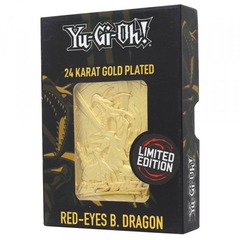 YGO 24K GOLD PLATE RED-EYES B. DRAGON