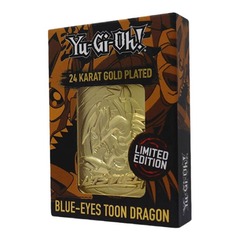 YGO 24K GOLD PLATE BLUE-EYES TOON