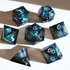 DICE 7 RESIN GALAXY BLUE/BLACK