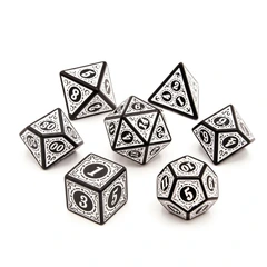 DICE 7 ACRYLIC BLACK/WHITE