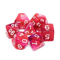 DICE 7 RED WHITE PINK