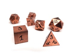 DICE 7 METAL COPPER DRAGON FONT
