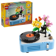 CREATOR RECORD PLAYER WITH FLOWER