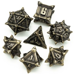 DICE 7 METAL PINWHEEL BRONZE