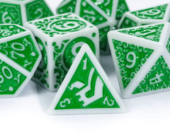 DICE 7 PATTERN GREEN/WHITE