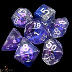 DICE 7 GLITTER PURPLE/WHITE