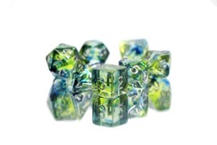 DICE 7 GLAZE RESIN BLUE/GREEN