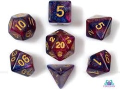 DICE 7 GLITTER RED/BLUE