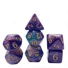 DICE 7 LAYER GLITTER BLACK/PURPLE/BLUE