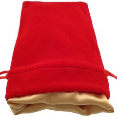 DICE BAG RED GOLD