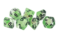 DICE 7 SKULL HEAD GREEN