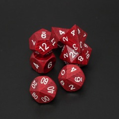 DICE 7 WOOD REDWOOD