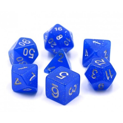 HD DICE 7 GLITTER BLUE