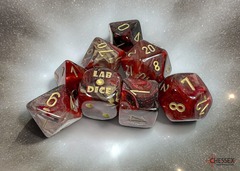 DICE 7 SWIRL FOIL RED/BLUE/BLACK