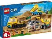 City  Construction Trucks and Wrecking Ball Cr