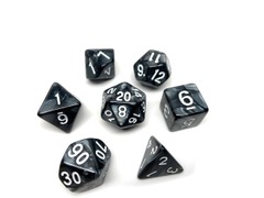 DICE 7 SWIRL FOIL BLACK WHITE/SILVER