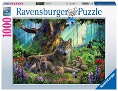 PUZZLE 1000 RVB WOLF FAMILY