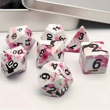 DICE 7 FLOWER PINK/WHITE
