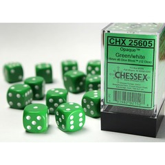 D6 X 12 OPAQUE GREEN