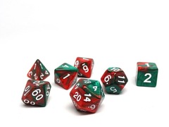 DICE 7 SWIRL FOIL BLACK/RED/GREEN