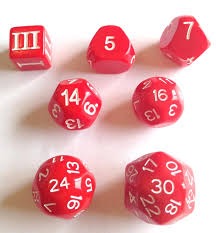 DICE 7 ANIMAL RED SPIDER