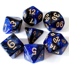 DICE 7 GLITTER BROWN/BLUE