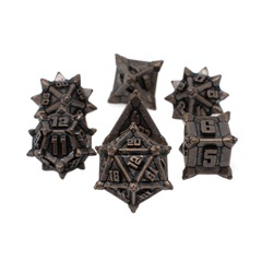 DICE 7 METAL PINWHEEL COPPER