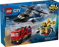 CITY HELICO, FIRE TRUCK, SUBMARINE