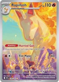 Rapidash - 189/182 - Illustration Rare - Destined Rivals