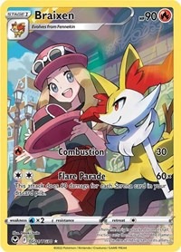 Braixen - TG01/TG30 - Silver Tempest