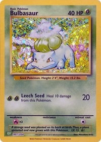 Bulbasaur - 001/034 - Trading Card Collection