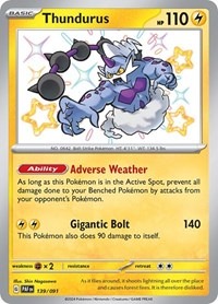 Thundurus - 139 /091 - Paldean Fates