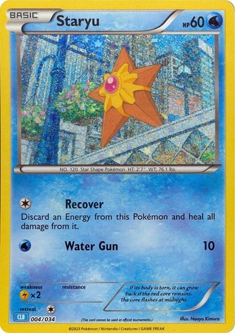 Staryu - 004/034 - Trading Card Game Classic