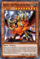 Alpha, the Master of Beasts - RA01-EN022 - Quarter Century Secret Rare - 1st Edition