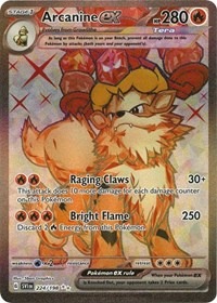 Arcanine ex - 224/198 - Scarlet & Violet Base Set