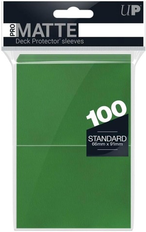 Green - Standard MATTE 100ct Ultra Pro