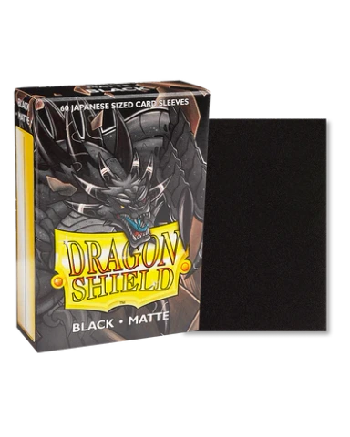 Black - Japanese 60 Count Matte - Dragon Shield