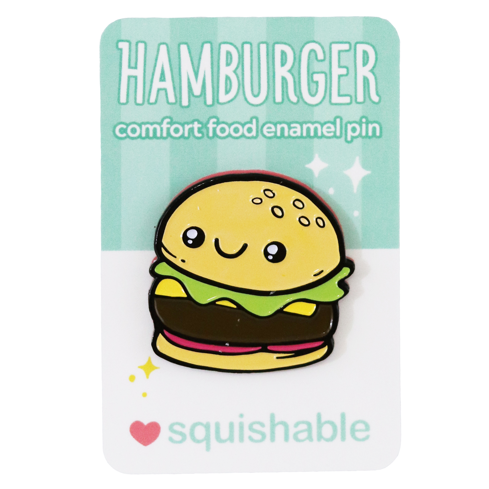 Hamburger Squishable Pin