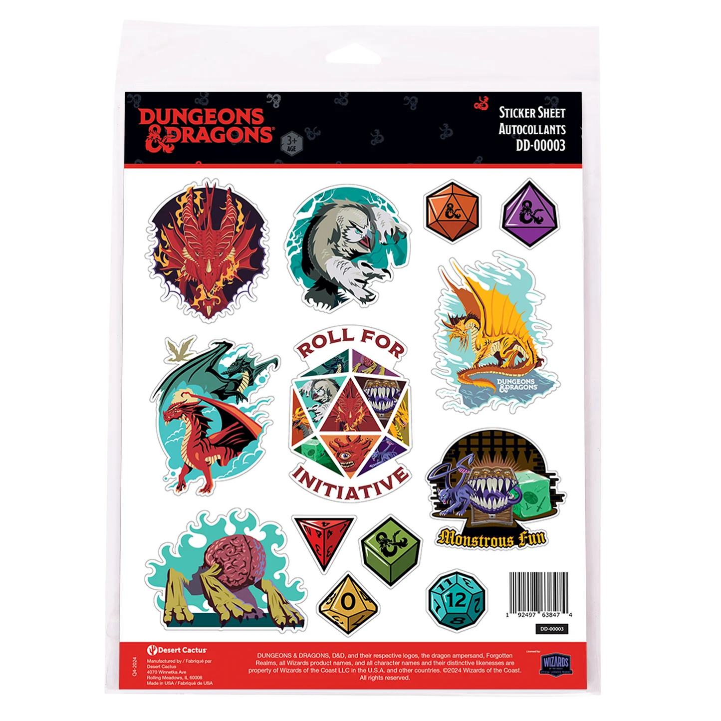Dungeons & Dragons: Sticker Sheet DD-00003
