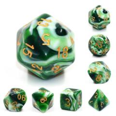 Foam Brain: Jadeite RPG Dice Set
