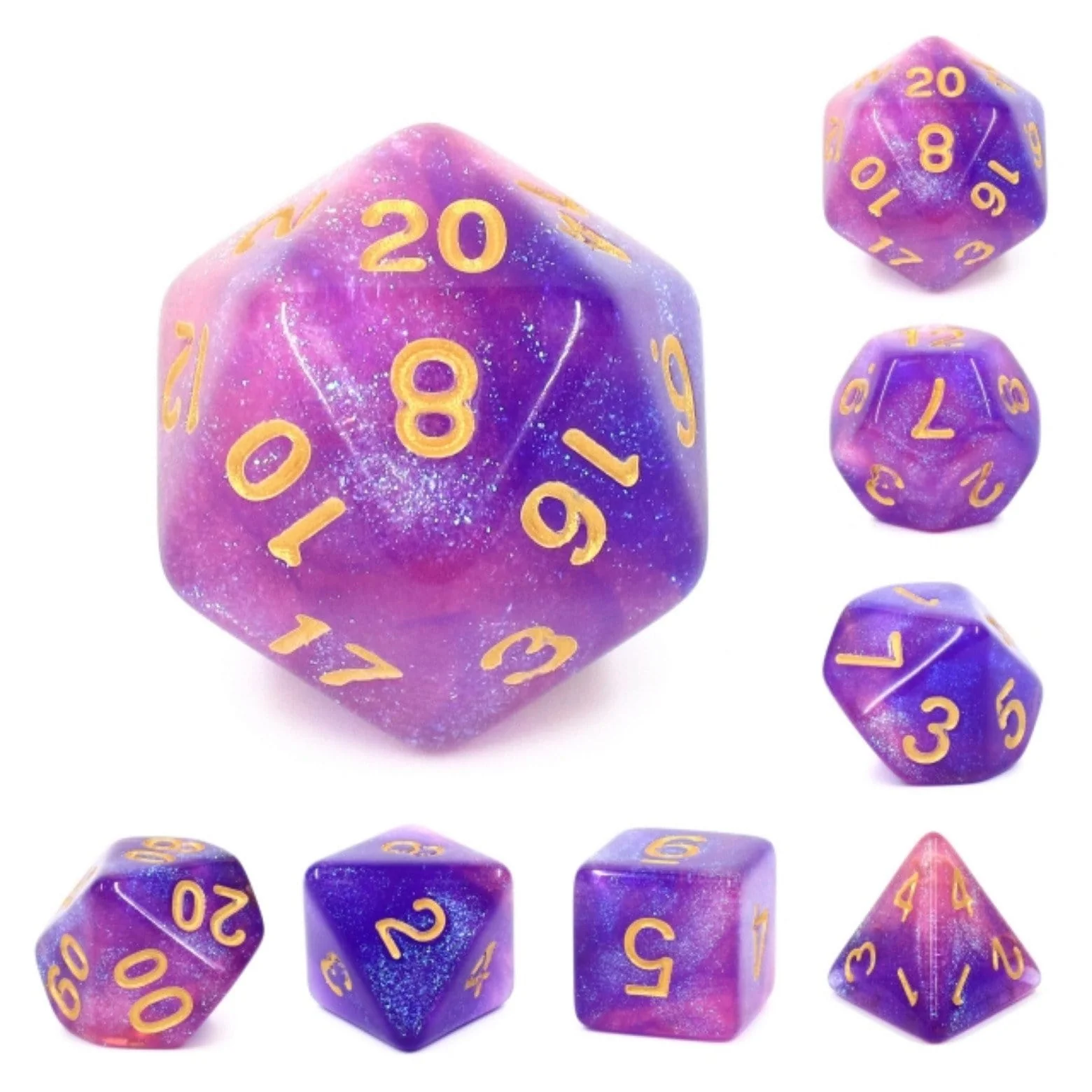 Foam Brain: Briar Rose Aurora RPG Dice Set